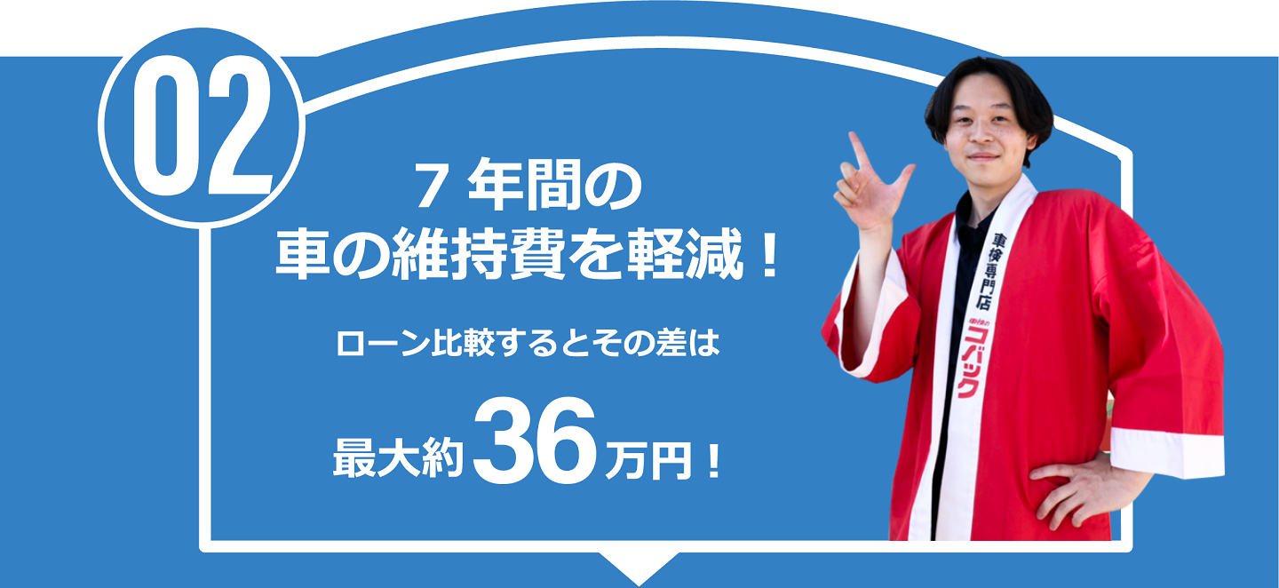 7年間の車を維持費を軽減！